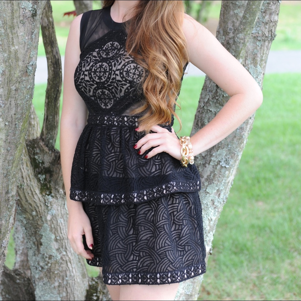 BCBG black cocktail dress